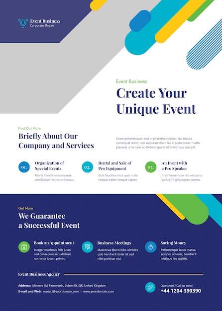 PSD flyer event business