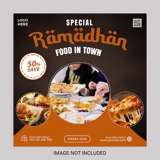 A flyer for special ramadan food in town.