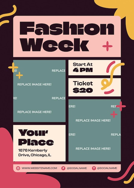 PSD flyerfashion week