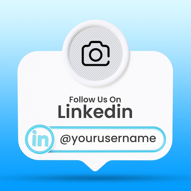 Follow us on linkedin social media lower third banners template