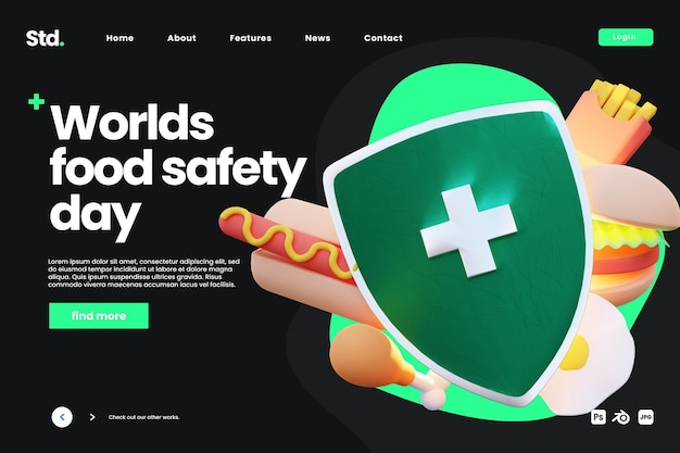 Food health safety day landing page