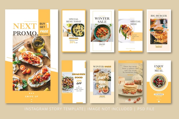 Food Instagram Stories Graphic Template