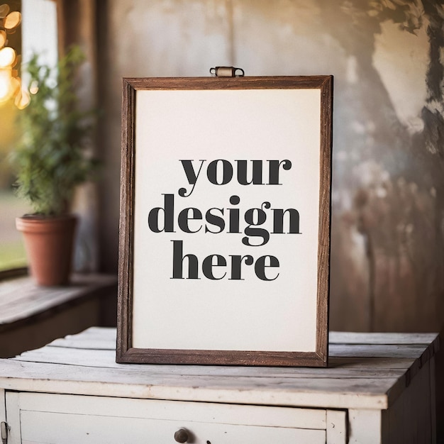 PSD france poster mockup psd framed artwork showcase art print frame template realistic render