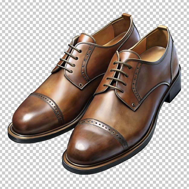 PSD free photo brown leather shoes