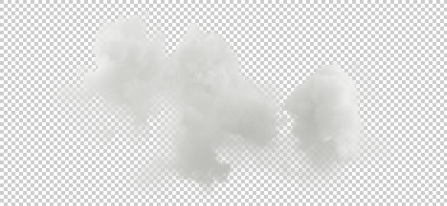 PSD free shapes clouds on transparent backgrounds abstract 3d illustration