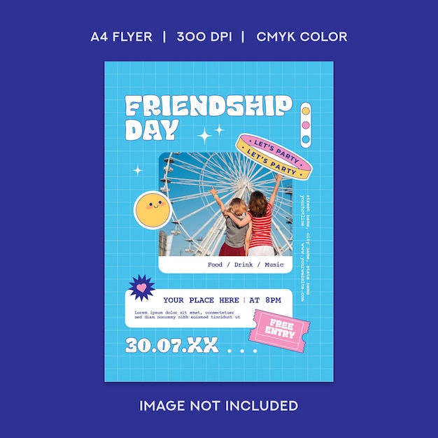 PSD friendship day flyer