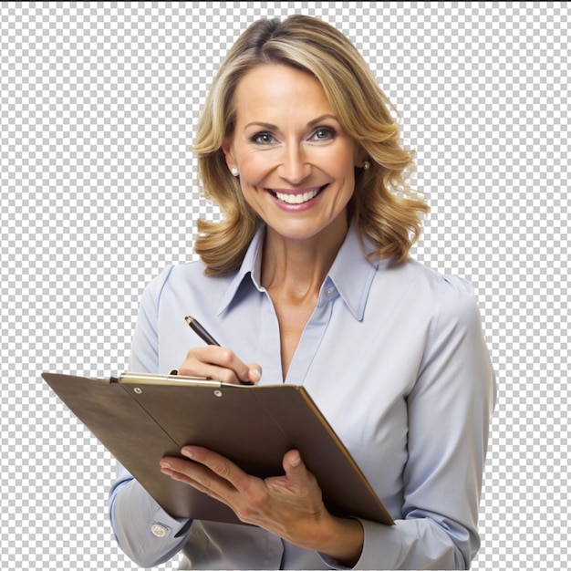 Front view of woman with copy space