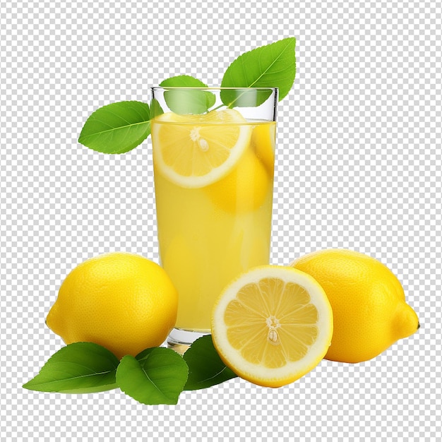 Fruity lemon juice isolated on transparent background png