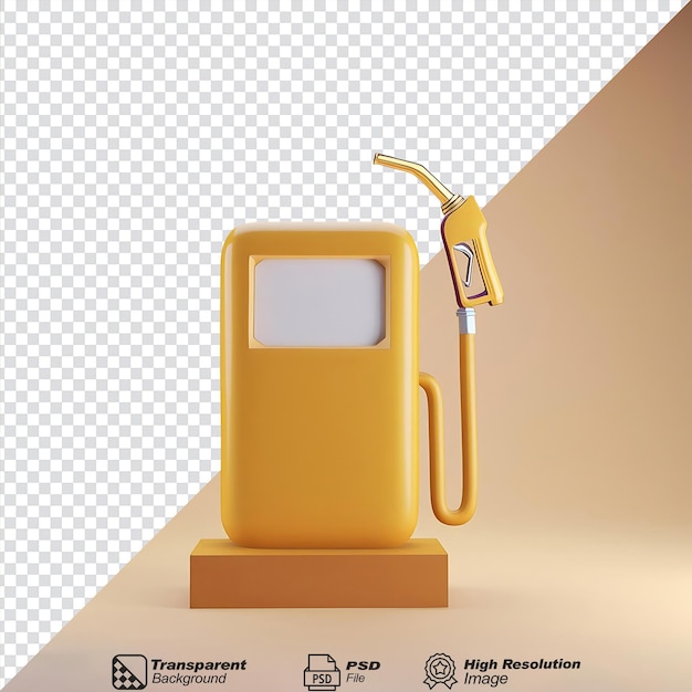 PSD fuel pump symbol icon isolated on transparent background