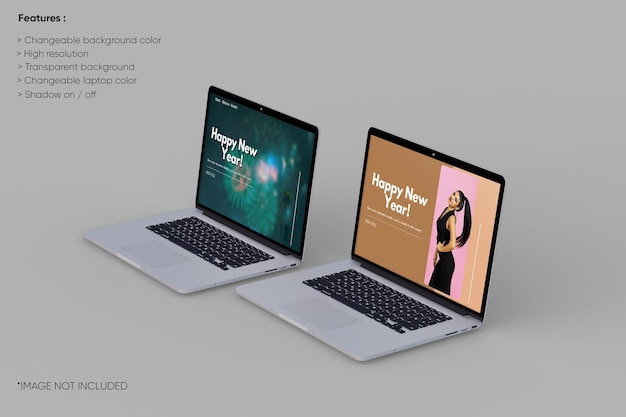 Full screen laptop mockup