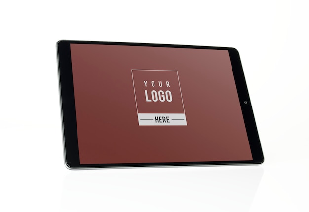 PSD full screen tablet mockup design