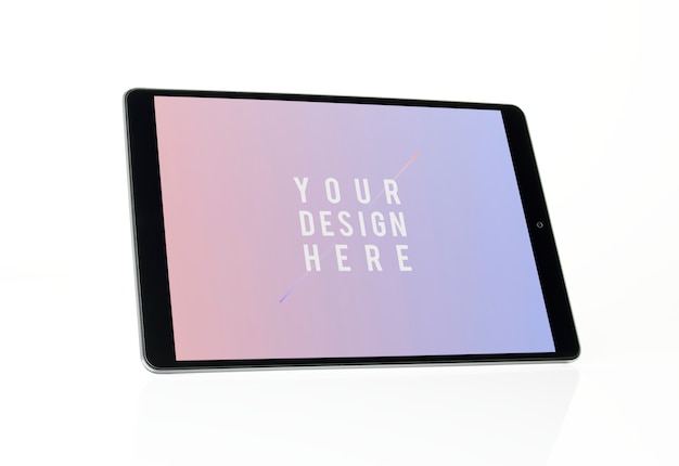 Full screen tablet mockup design