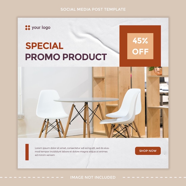 Furniture Sale Instagram Post Template Design