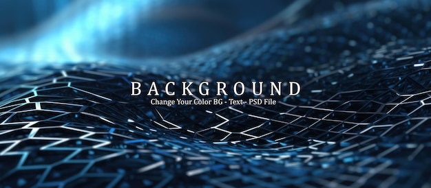 Futuristic high tech background with wireframe