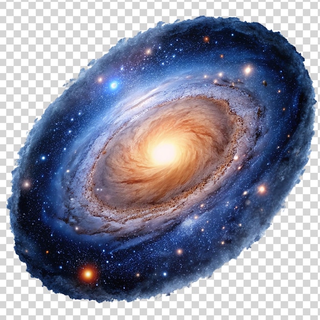 PSD galaxy isolated on transparent background