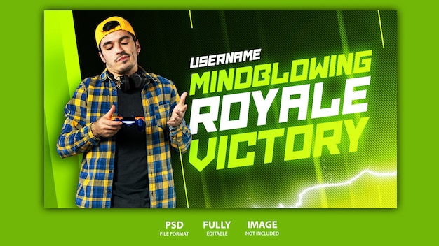 PSD gaming youtube attractive eyecatching colorful thumbnail