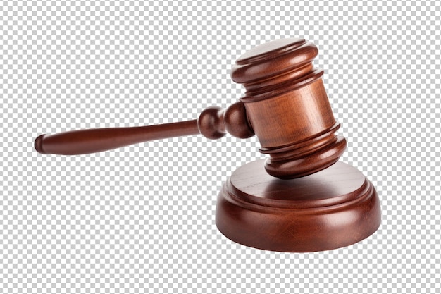 Gavel Isolated on Transparent Background