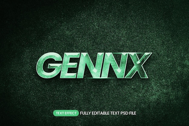 PSD generation x text effect