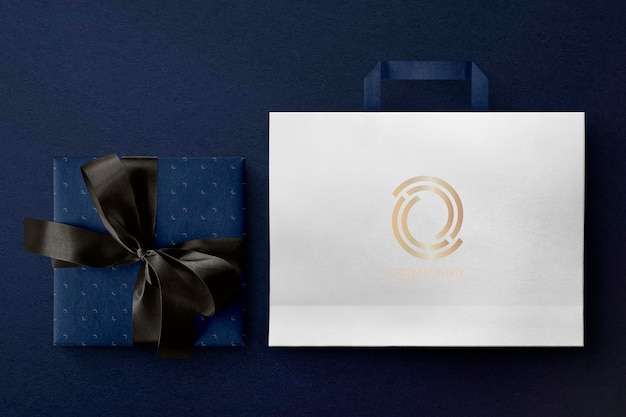 PSD gift box bag luxury product packaging psd