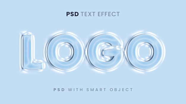 PSD glossy text effect editable