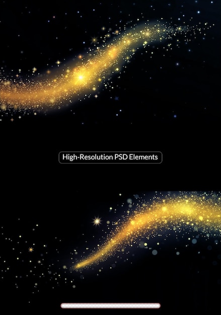 PSD glowing light explodes on a transparent background