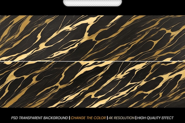 PSD gold marble texture with lots of bold contrasting natural pattern for transparent background