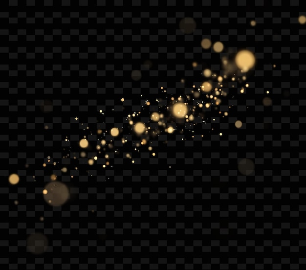 gold sparkles on a black background