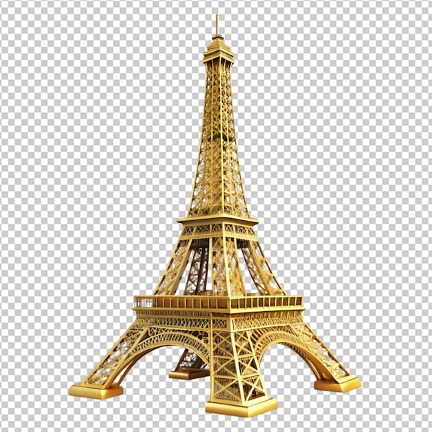 golden Eiffel tower