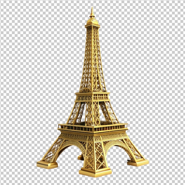 golden Eiffel tower