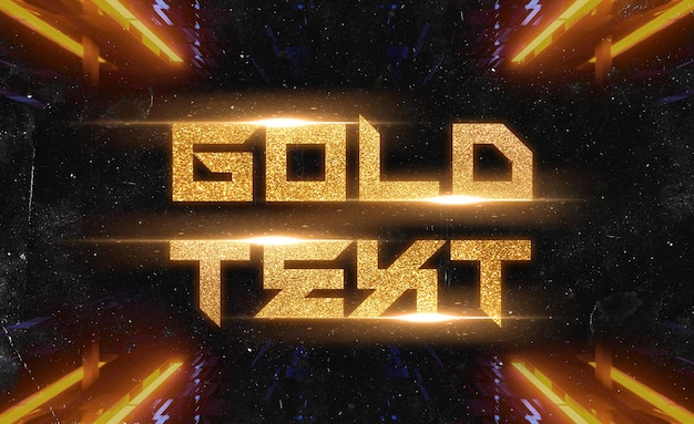 PSD golden psd text effects v6