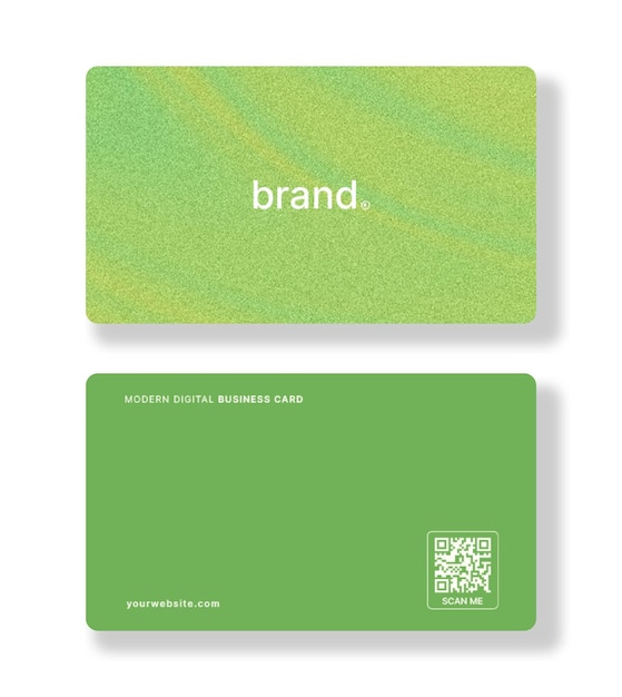 PSD grainy colorful gradient business card