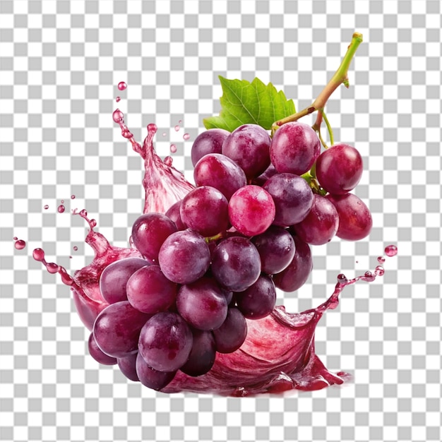 Grape fruits isolated on transparent background