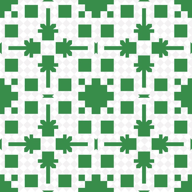 green squares on a white background