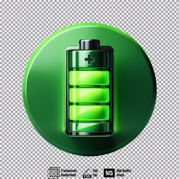 PSD green technology battery image