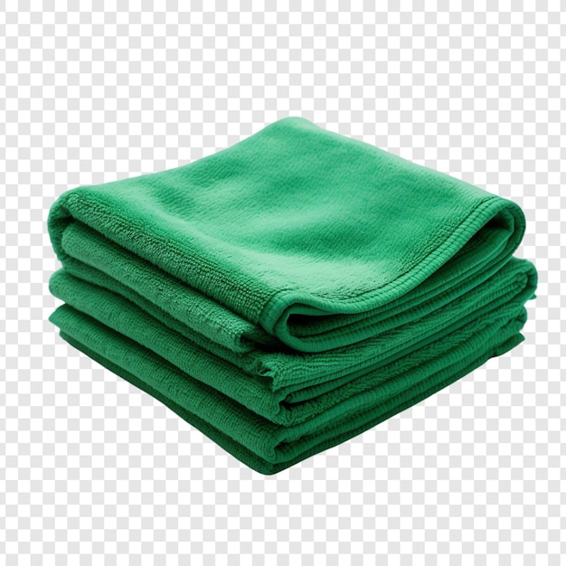 green towels on a transparent background