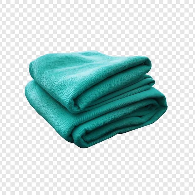 green towels on a transparent background