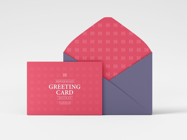 Greeting Card and Envelope Mockup