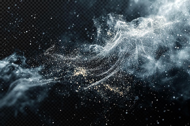 Grunge Smoke and dust particles on a transparent background