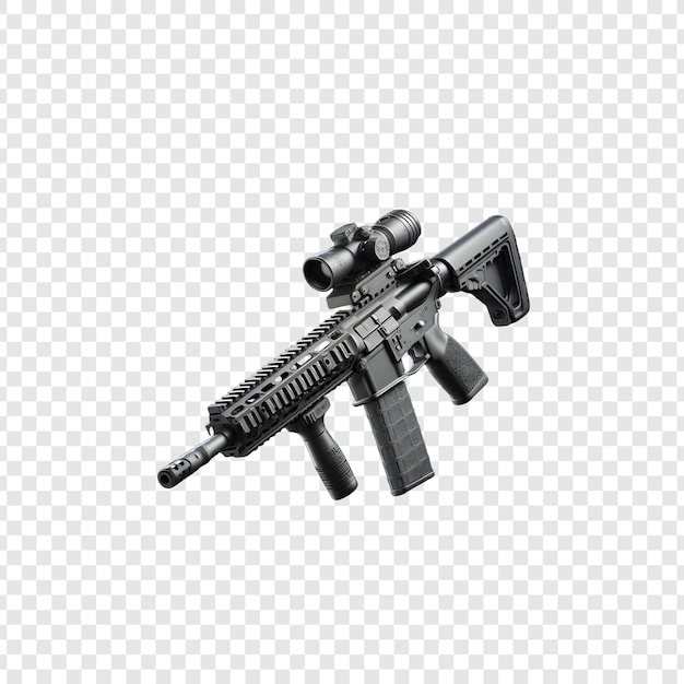 PSD gun transparent background