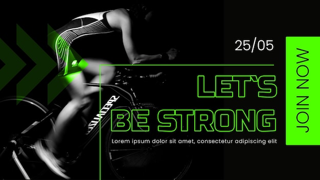 PSD gym motivation poster design psd