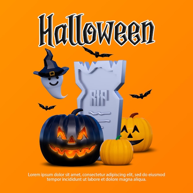 Halloween 3d icons