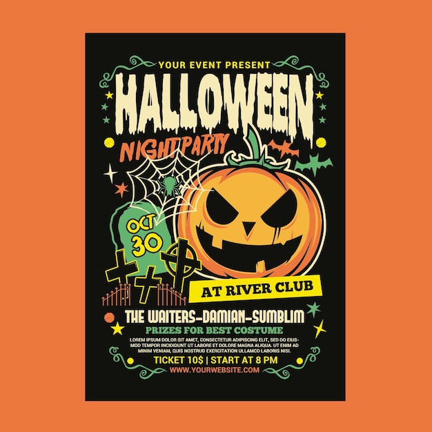 Halloween Night Party Flyer