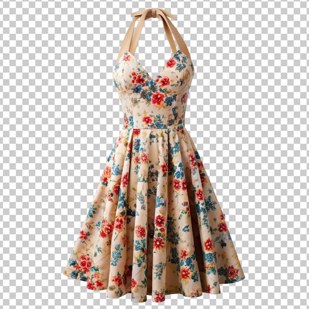 halter dress on white png