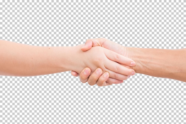 PSD hand shaking isolated