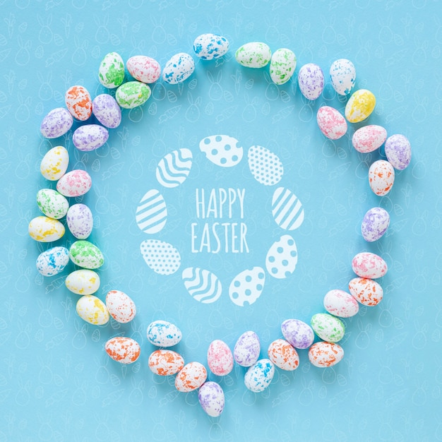 PSD happy easter concept mock-up