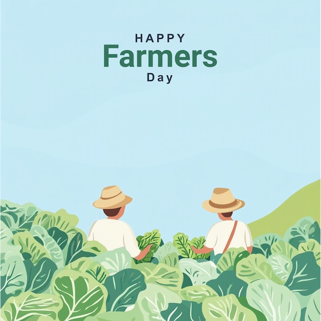 Happy Farmers Day Design Theme Concept (Szczęśliwy Dzień Farmerów)