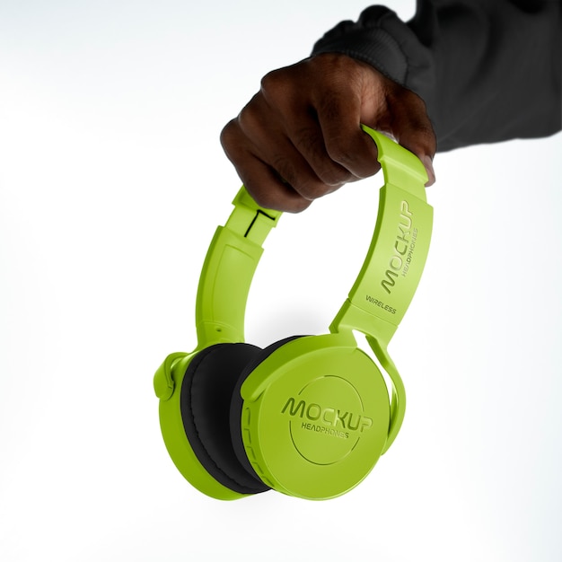 Headphones mockup design