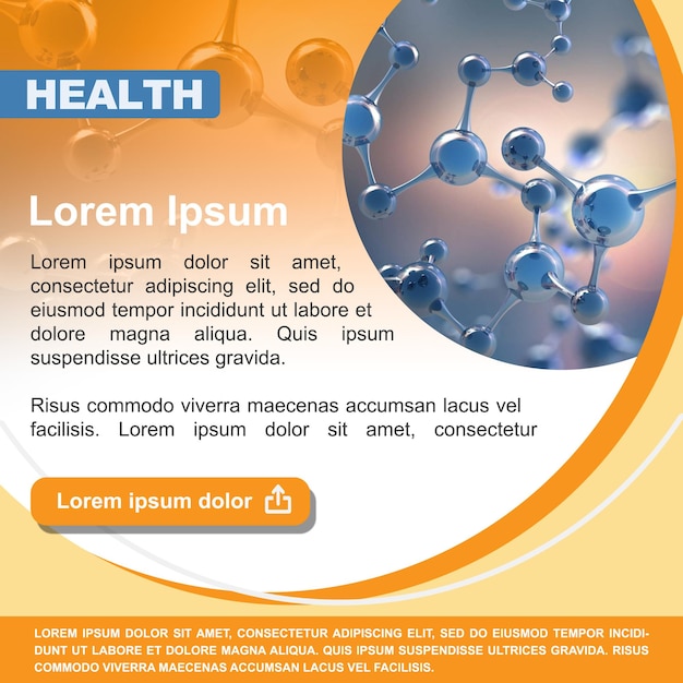 PSD health poster medical poster nano