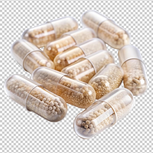 Heap of pills on the dish