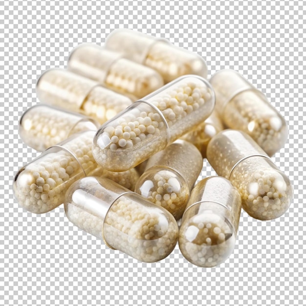 Heap of pills on the dish